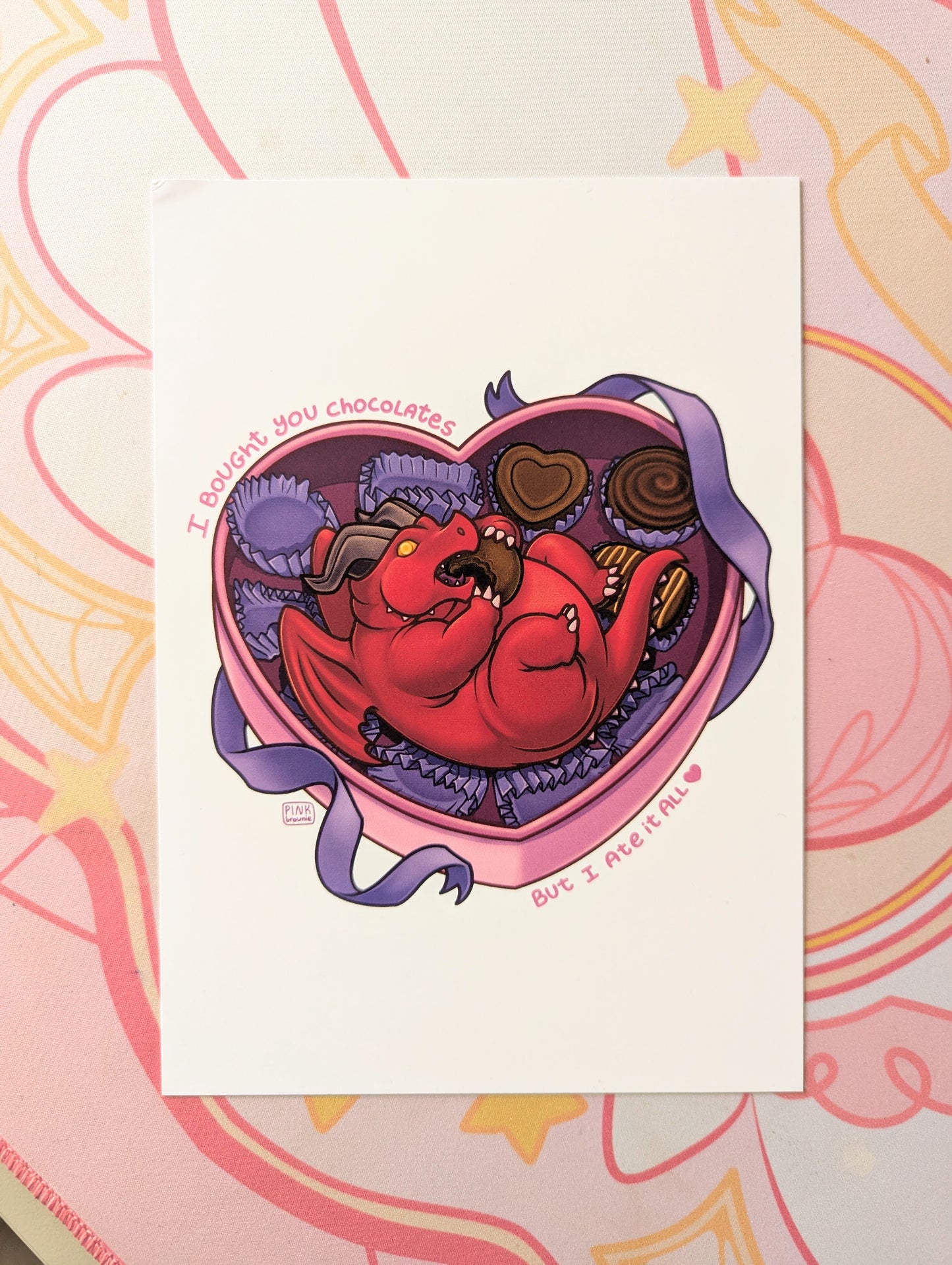 Valentine Dragon - A5 Print