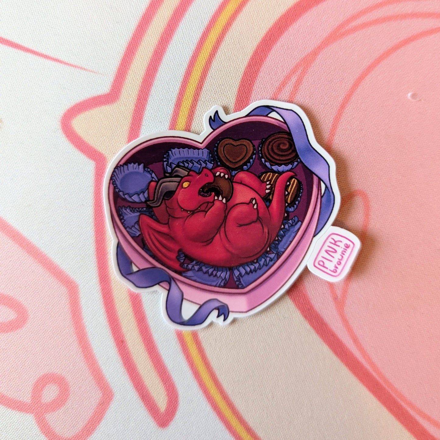 Valentine Dragon - Sticker