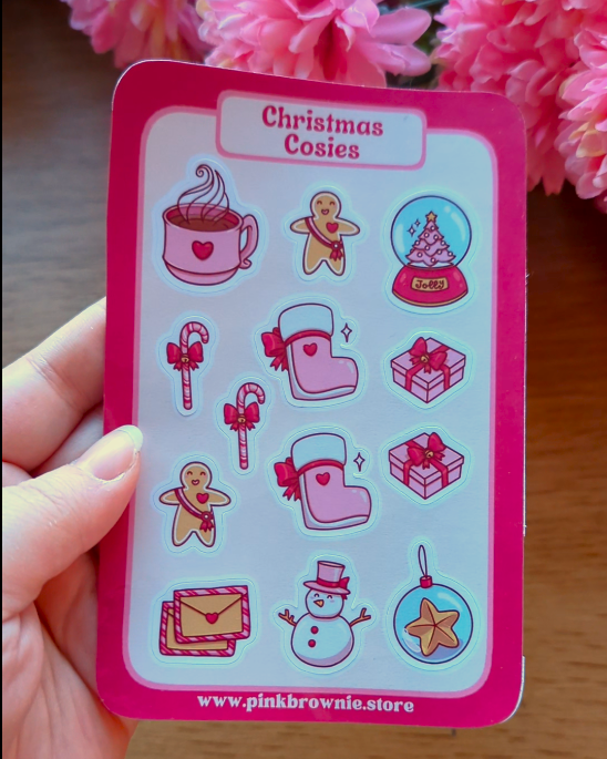 Christmas Cosies - Sticker Sheet