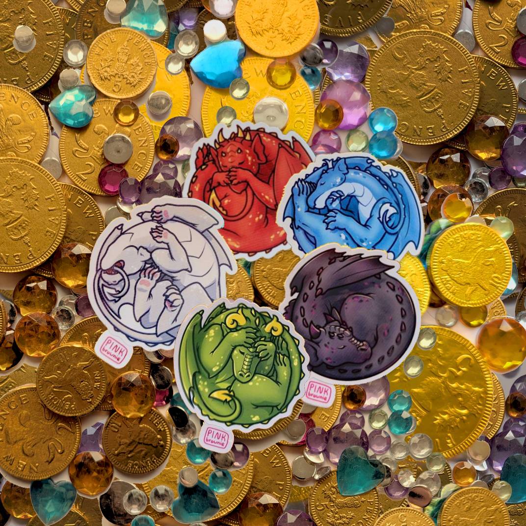 Sleepy Dragons - Sticker Bundle