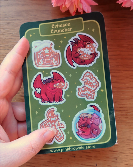 Crimson Cruncher - Sticker Sheet