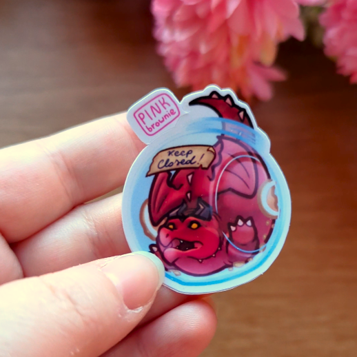 George the Dragon, Trapped! - Sticker