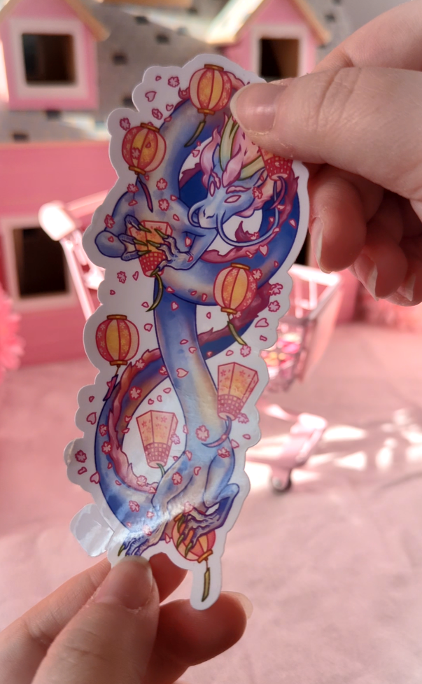 Sakura Dragon - Sticker